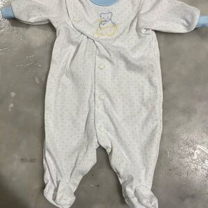 Baby Blue and White Polka Dot One Piece